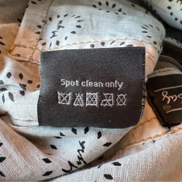 Myra Bag Gray Canvas & Leather Crossbody / Shoulder Bag – Sel de Mer Paris Print - Picture 9 of 10